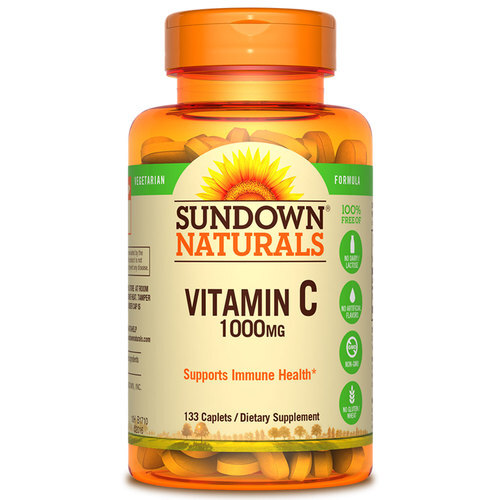 Sundown Naturals Vitamina C 1000mg 133 Cápsulas - Imunidade e Bem-Estar