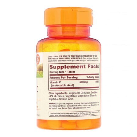 Sundown Naturals Vitamina C Alta Potência - 500 mg - 100 Tabletes para Imunidade e Saúde - Imagem 2