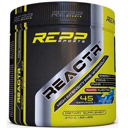 Repp Sports Reactr, Blue Magic - Pré-treino Intensificador de Energia com 45 Doses
