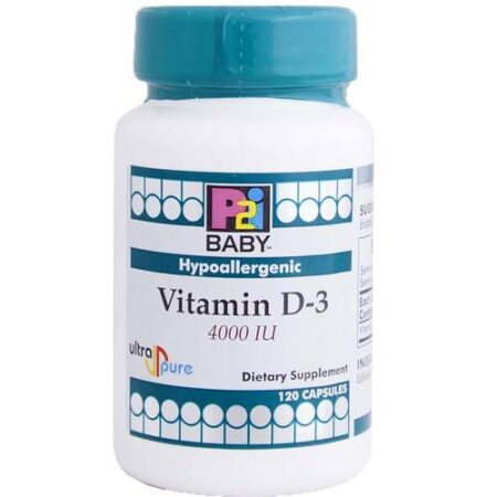 Kirkman Labs P2i Bebê Vitamina-3 - 4000 IU - 120 Cápsulas Vegetarianas