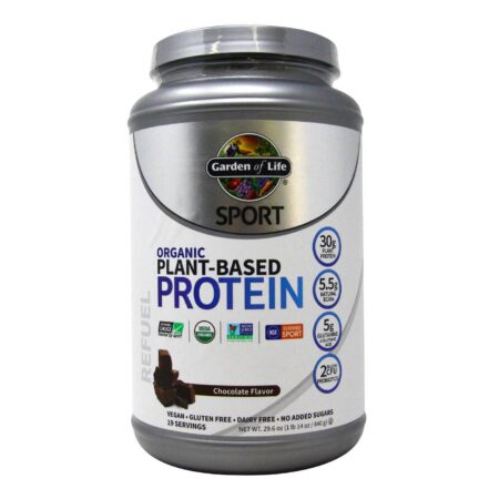 Garden of Life, SPORT Proteína Vegetal Orgânica, Chocolate - 840 g