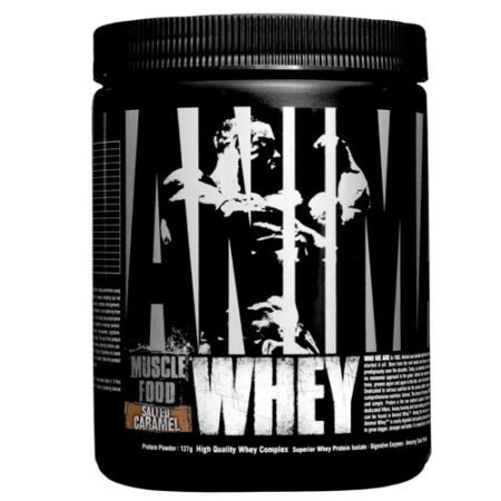 Universal Nutrition Animal Muscle Food Whey, Caramelo salgado - 138 g Trial Size