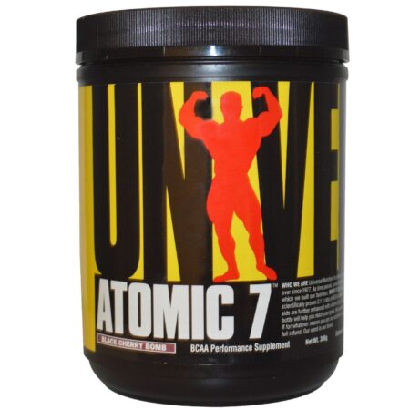 Universal Nutrition Atomic 7, Cereja preta - Bomb - 386 g