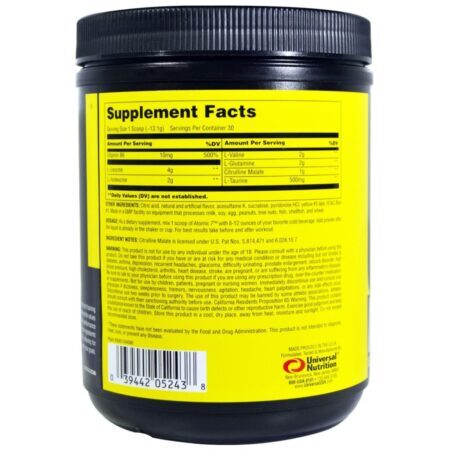 Universal Nutrition Atomic 7™ Lima-Limão Elétrico - 393g: Energia e Recuperação para o Seu Treino - Imagem 2