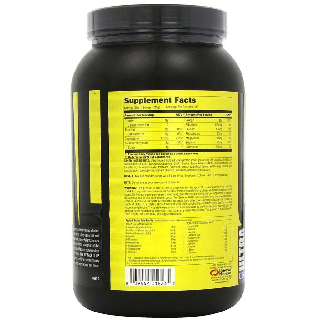 Ultra ISO Whey Proteína Baunilha Universal Nutrition 909g: Força e Recuperação Muscular - Imagem 2