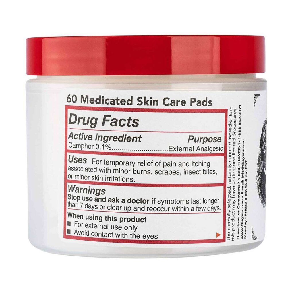 Thayers Superhazel™ com Aloe Vera – Alívio da Dor: 60 Almofadas para Cuidado Pós-Procedimento - Imagem 3