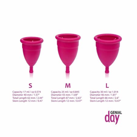 Genial Day Menstrual Cup Large 30 mm 1 Cup - Image 3