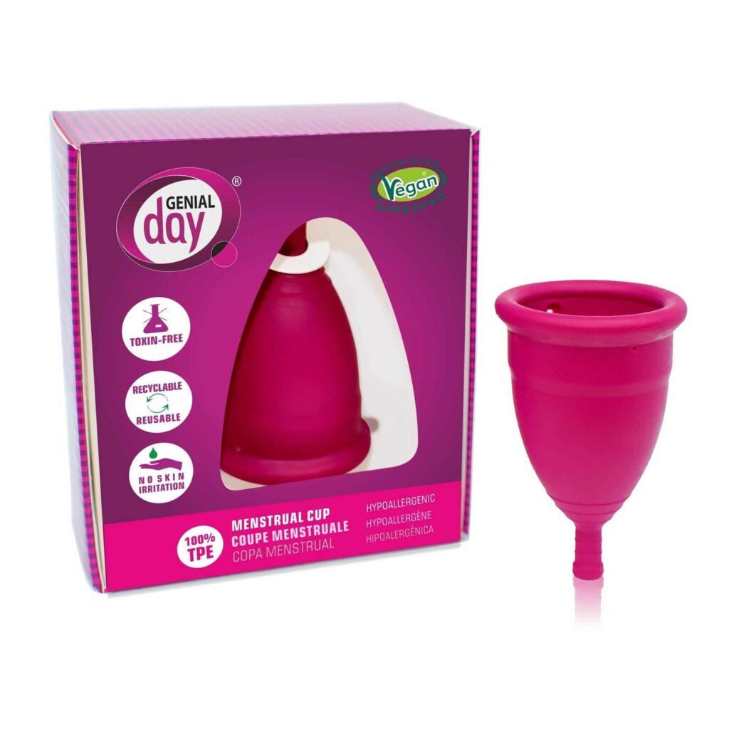 Coletor Menstrual Genial Day Médio 25 mm - Higiene Íntima Confortável no Brasil - Imagem 5