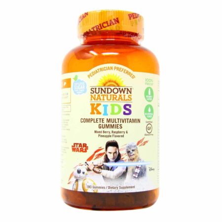 Sundown Naturals, Multivitamínico Kids, Star Wars - Sabor Frutas Silvestres e Abacaxi - 180 Gomas