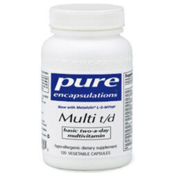Pure Encapsulations Multi T/D - 120 Cápsulas: Suporte Nutricional Completo para o Dia a Dia