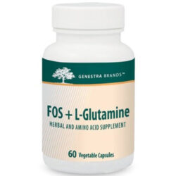 Genestra FOS + L-Glutamina 60 Cápsulas Vegetarianas: Saúde Intestinal e Imunidade