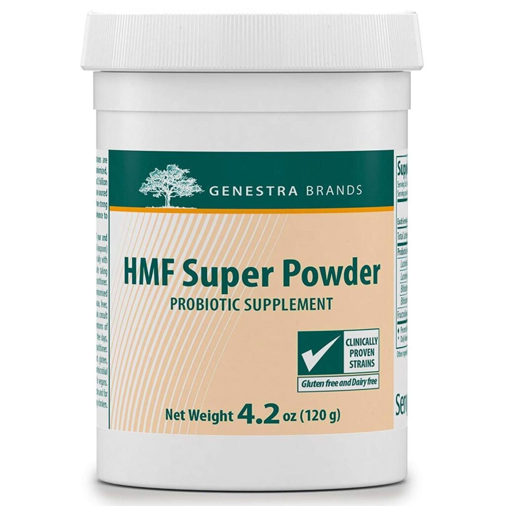 Genestra HMF Super Powder - 4,2 Onças: Probiótico e Prébiótico para Saúde Intestinal
