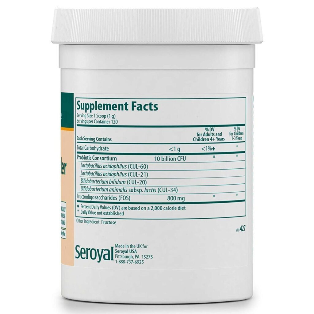 Genestra HMF Super Powder - 4,2 Onças: Probiótico e Prébiótico para Saúde Intestinal - Imagem 2