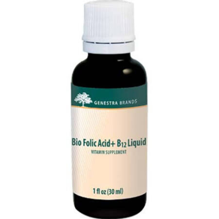 Genestra Bio Folic Acid + B12 Liquid - 1 fl oz