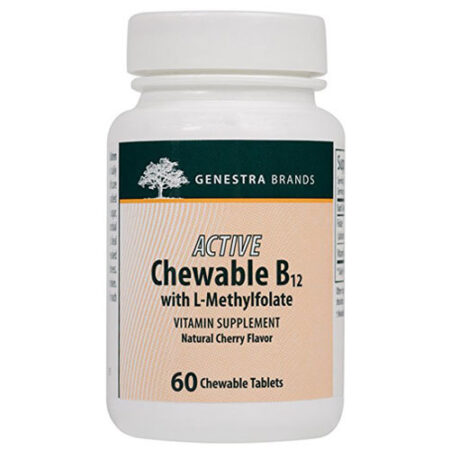 Genestra Active Chewable B12 com L-Methylfolate - 60 Chewable Tabletes