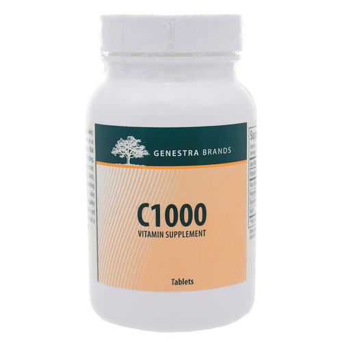 Genestra C1000 - Vitamina C 1000mg - 120 Tabletes - Suporte Imunológico