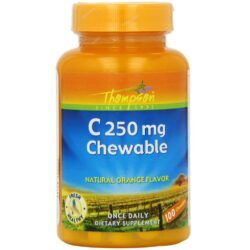 Thompson Vitamina C 250mg Comprimidos Mastigáveis Laranja 100 Unidades