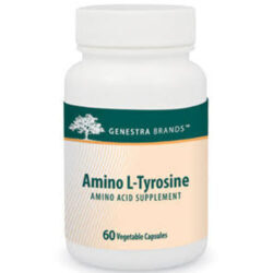 Genestra Amino L-Tirosina 475 mg - 60 Cápsulas Vegetarianas para Foco e Humor