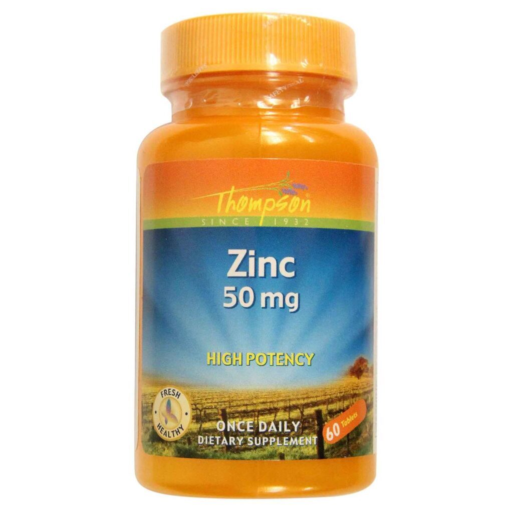 Zinco 50mg Thompson 60 Comprimidos: Alta Potência para sua Saúde e Bem-Estar