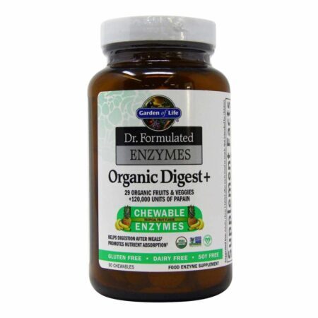 Garden of Life Digest + Enzimas Orgânicas - 90 Tabletes Mastigáveis para Digestão - Imagem 5
