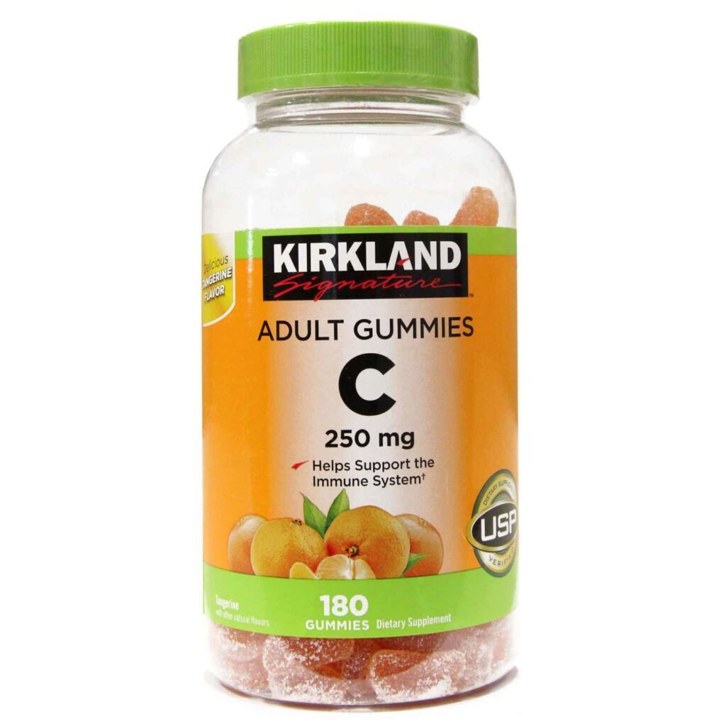 Kirkland Signature Vitamina C para Adulto 250 mg - 180 Gomas: Reforço Imunológico e Antioxidante Essencial