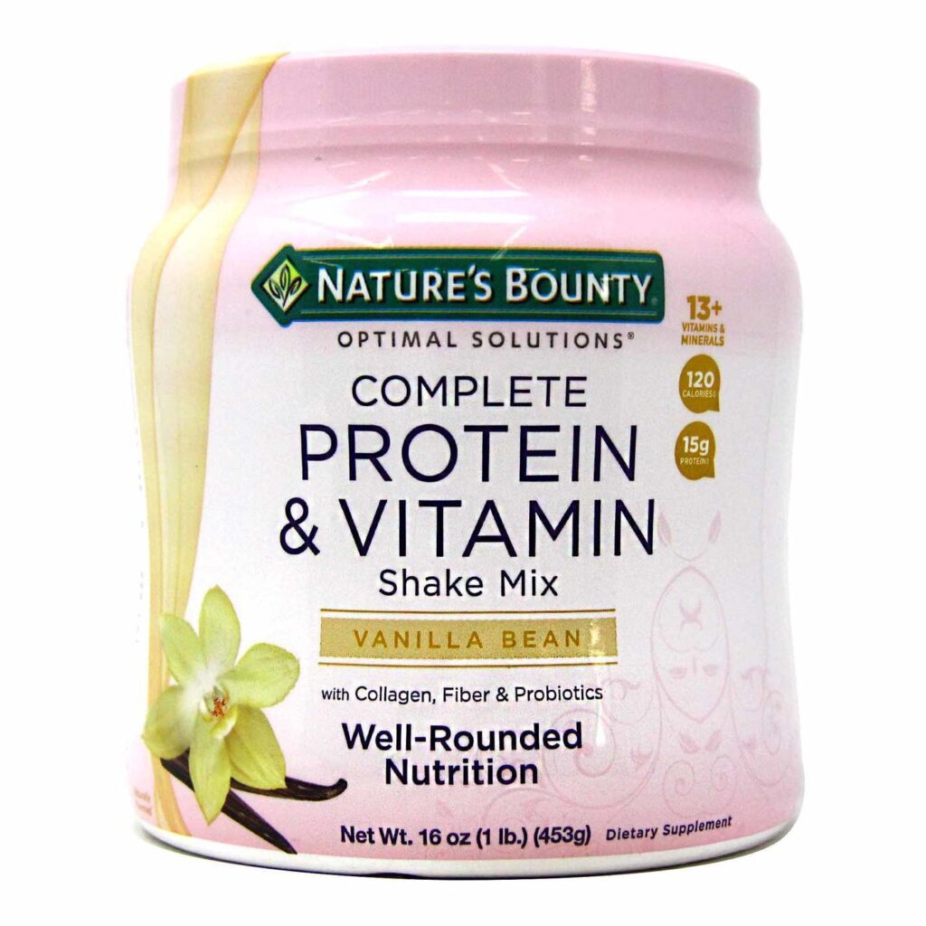 Nature's Bounty Optimal Solutions Mistura Completa de Proteína e Vitamina - 453g