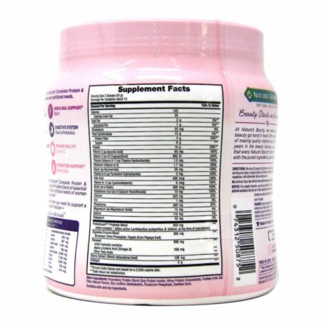 Nature's Bounty Optimal Solutions Mistura Completa de Proteína e Vitamina - 453g - Imagem 3