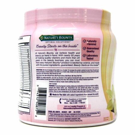 Nature's Bounty, Optimal Solutions Mistura Completa de Proteína e Vitamina - 16 oz (453g) - Image 4