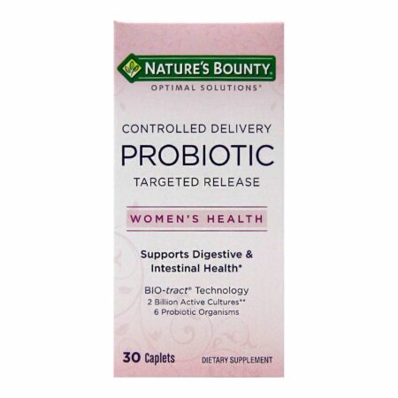 Nature's Bounty, Optimal Solutions, Probiótico de liberação controlada- 30 Caplets