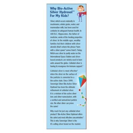 Bio-Active Silver Hydrosol™ Kids Natural Immunogenics Suporte Imunológico Diário - 10 ppm 59 ml - Imagem 4