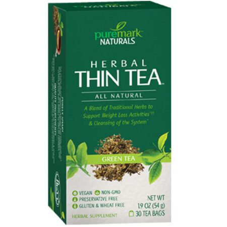 Puremark Naturals Ervaal Thin Chá, Chá verde - 30 Chá Bags