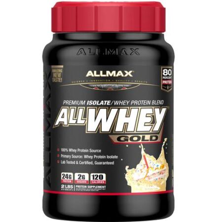 AllMax Nutrition, All Whey Gold, Bolo de Aniversário - 907 g (2 lbs)