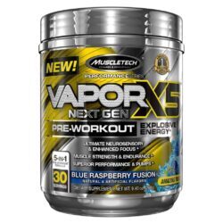 MuscleTech VaporX5 Next Gen Pré-Treino Framboesa Azul - 30 Porções: Potencialize Seu Desempenho e Foco