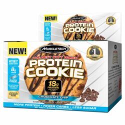 MuscleTech Protein Cookie Chocolate Chip - 6 Unidades | Lanche Proteico Sabor Chocolate