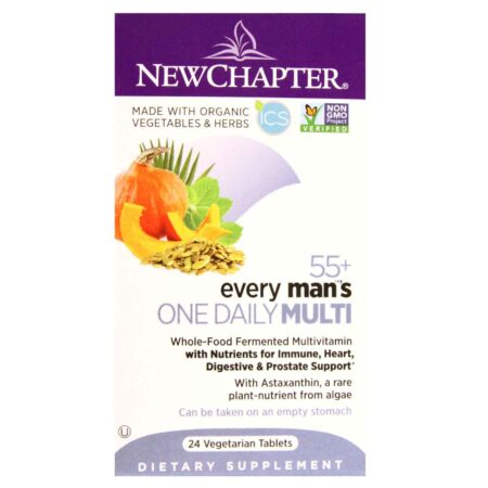 New Chapter Every Mans One Daily Multi 55 Plus 24 Vegetarian tablets