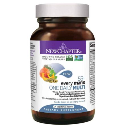 New Chapter Every Mans One Daily Multi 55 Plus 24 Vegetarian tablets - Image 2