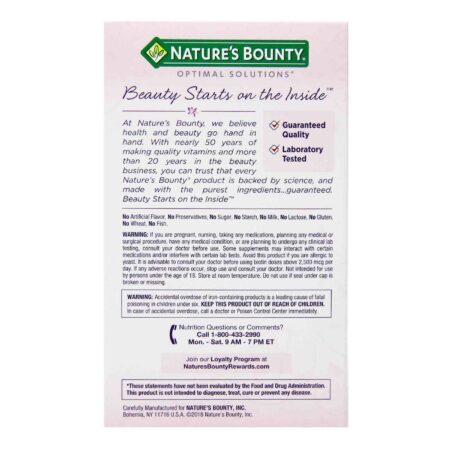 Nature's Bounty, Força Extra Cabelo, Pele e Unhas - 250 Cápsulas Líquidas de Liberação Rápida - Image 2