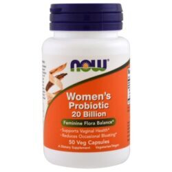 Now Foods Probiótico para Mulher 20 Bilhões - 50 Cápsulas Vegetarianas - Saúde Intestinal e Feminina