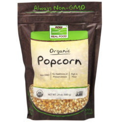 Now Foods Pipoca Orgânica 24 oz (680g) - Grãos Integrais Puros