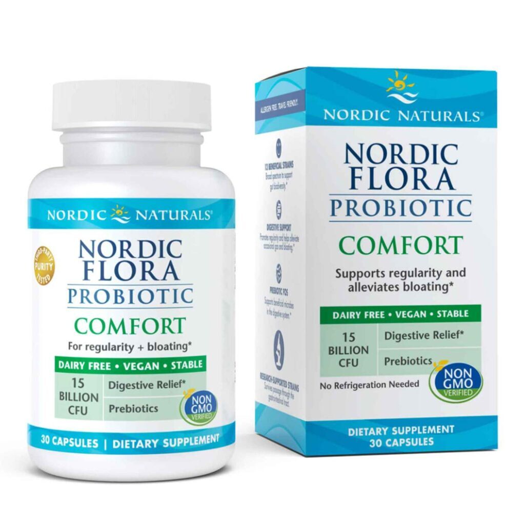 Nordic Naturals Flora Próbiotico Comfort 30 Cápsulas - Bem-Estar Digestivo - Imagem 2