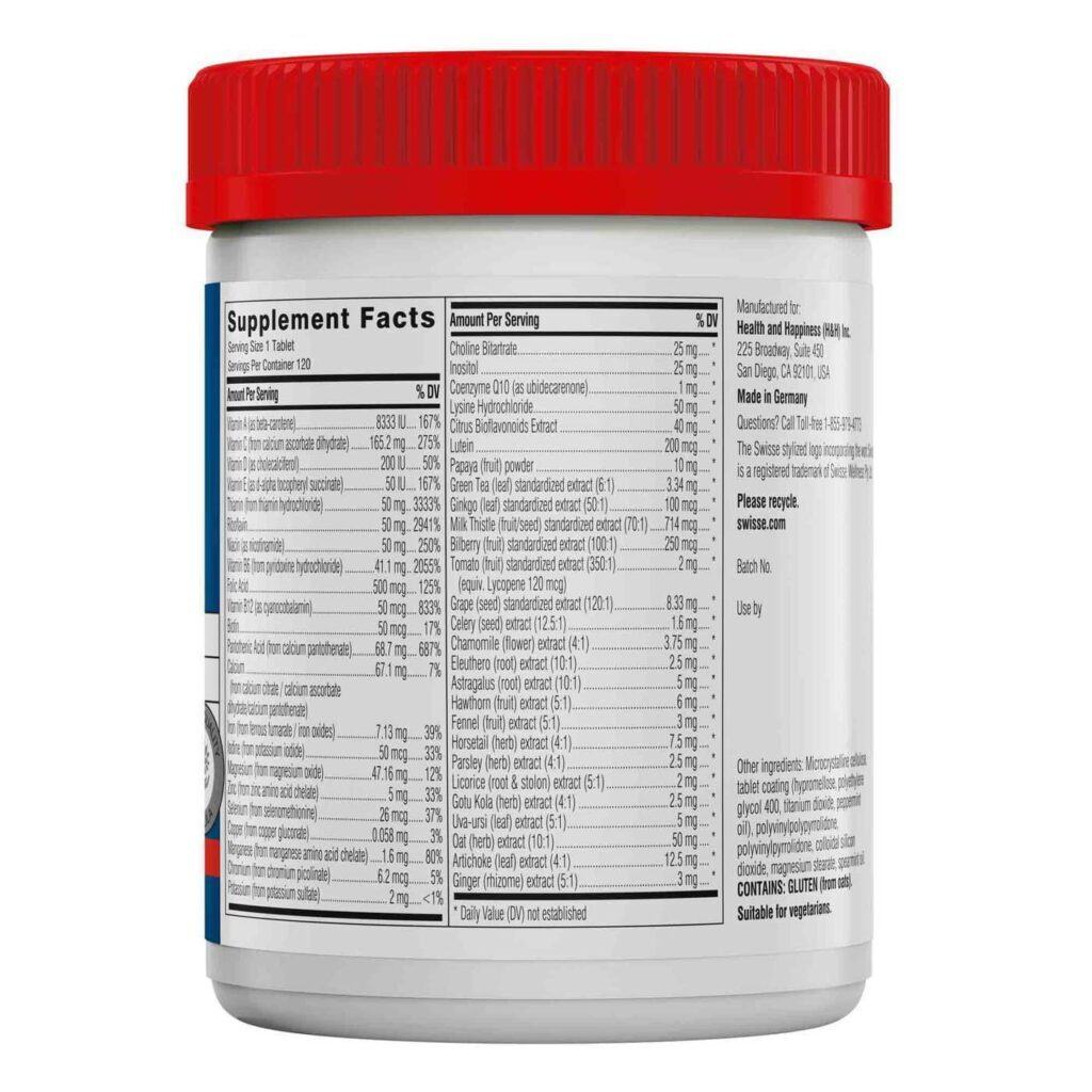 Swisse Women's Ultivite Multivitamínico - 120 Comprimidos: Energia e Bem-Estar Completo - Imagem 3