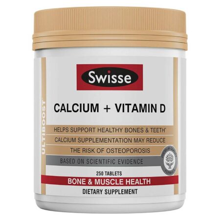 Swisse, Cálcio e Vitamina D - 250 Comprimidos