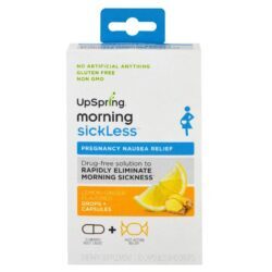UpSpring Morning Sickless: Alívio Natural para Enjoo Matinal com Gengibre e Limão - Kit 2 Partes