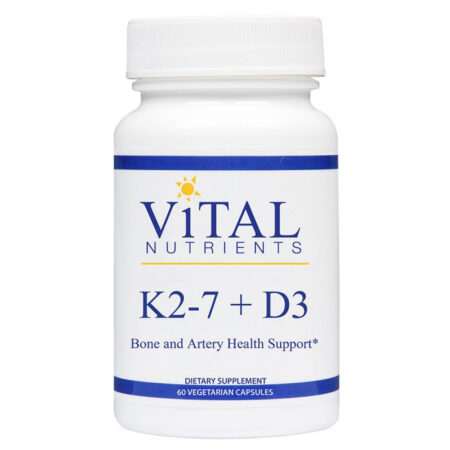 Vital Nutrients, K2-7 + D3 - 60 Cápsulas Vegetarianas