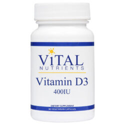 Vital Nutrients Vitamina D3 400 IU - 90 Cápsulas: Saúde Óssea e Imunidade no Brasil