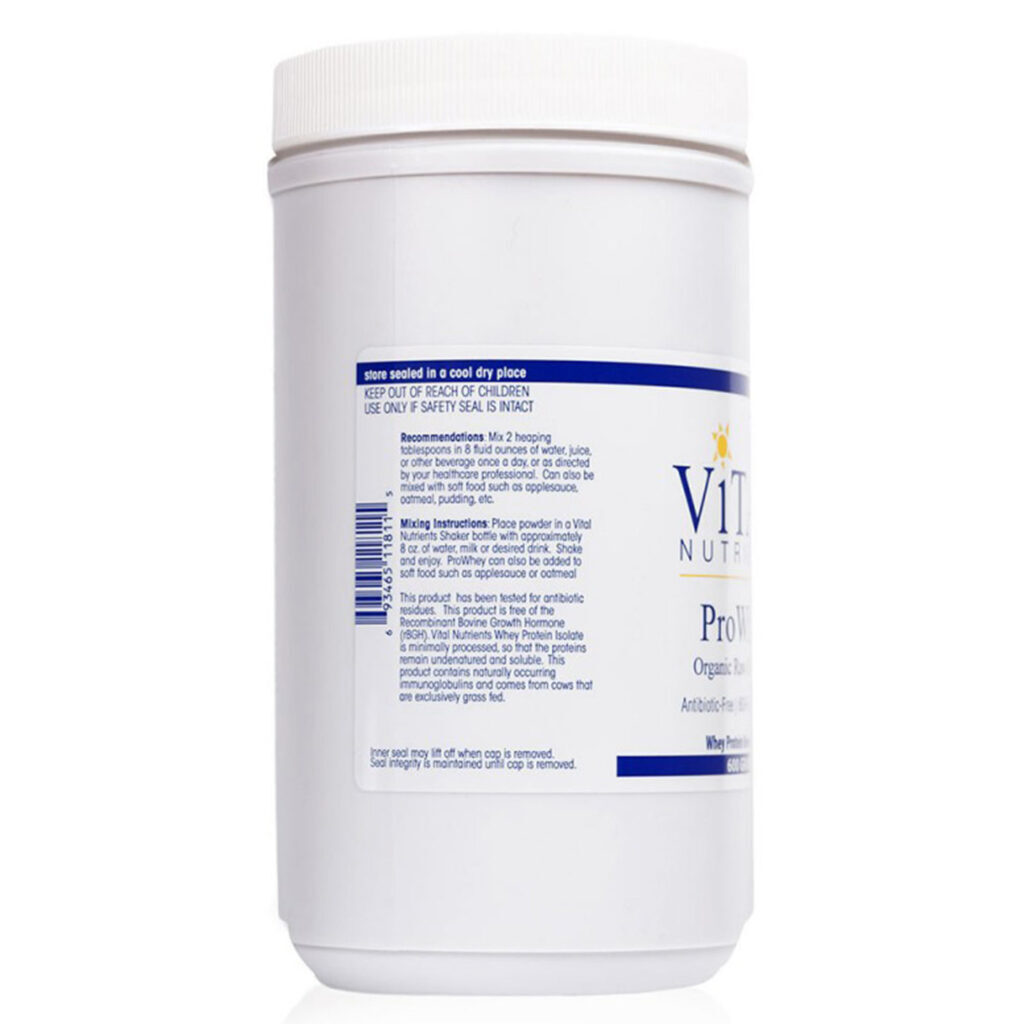 Vital Nutrients Pro Whey Proteína Orgânica Crua Sabor Chocolate 600g - Imagem 3