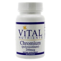 Vital Nutrients Cromo Picolinato 200 mcg - 90 Cápsulas para Saúde Metabólica