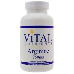 Vital Nutrients Arginina 750 mg – 120 Cápsulas Vegetarianas: Energia e Desempenho