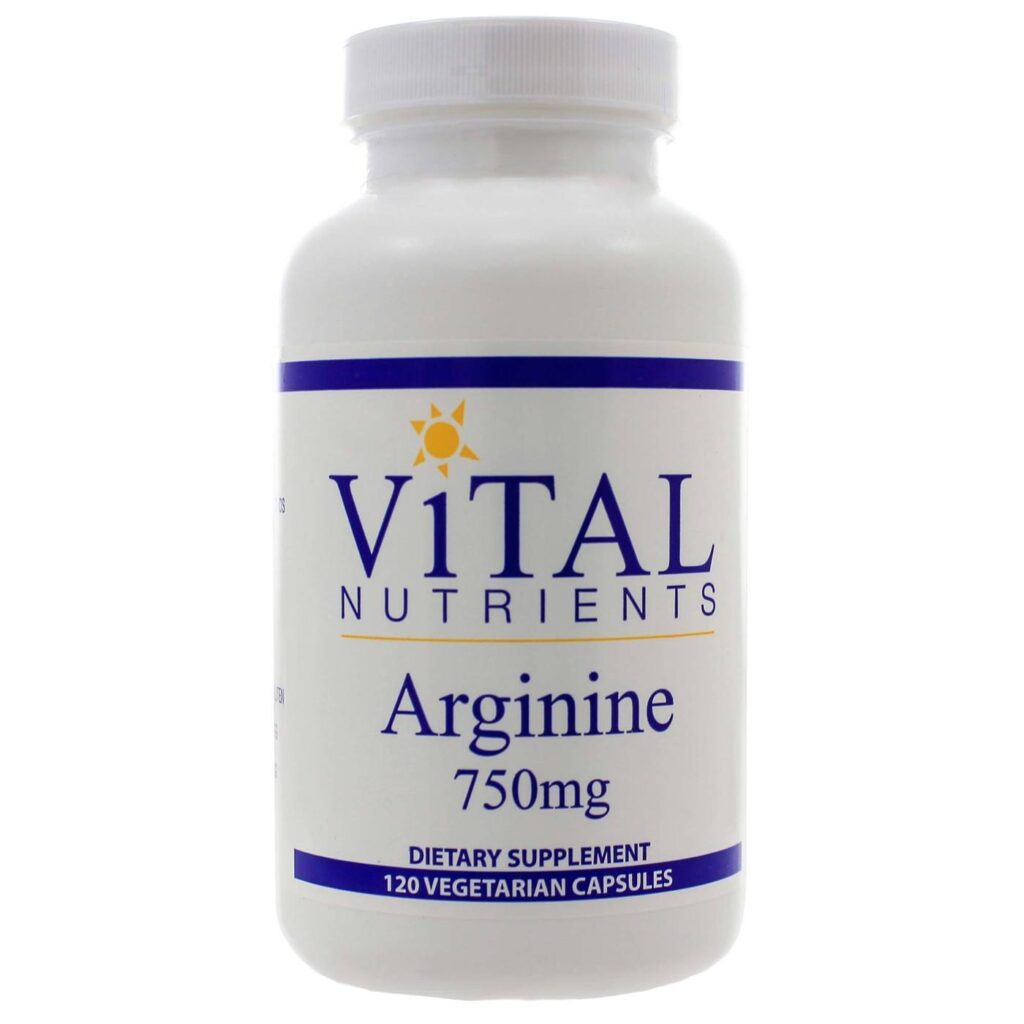 Vital Nutrients Arginina 750 mg - 120 Cápsulas Vegetarianas: Energia e Desempenho