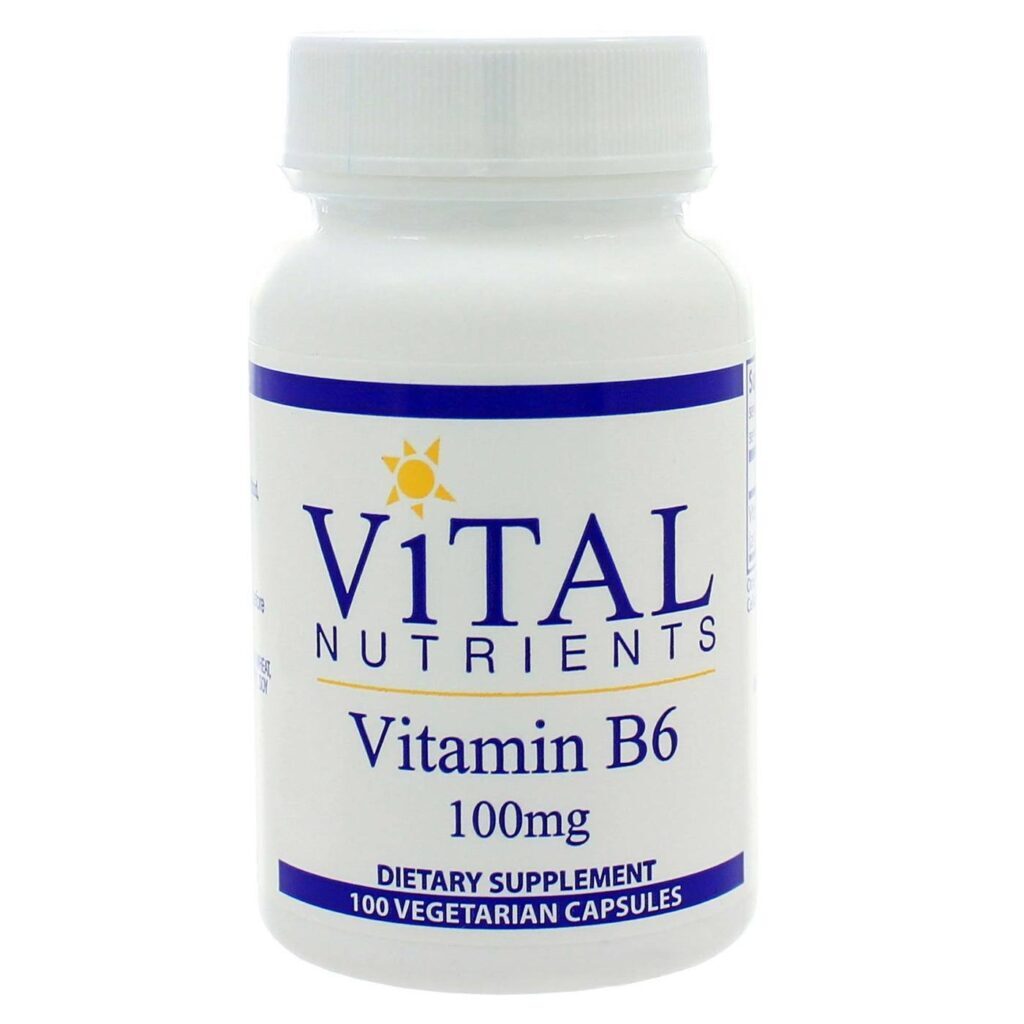 Vital Nutrients Vitamina B6 100mg - 100 Cápsulas: Essencial para o Metabolismo Energético e Função Neurológica no Brasil